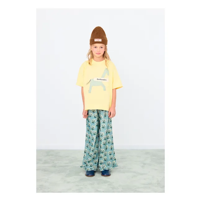 T-shirt Cheval Coton Bio | Jaune