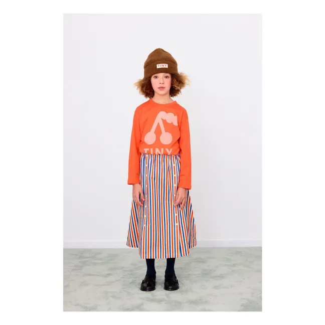 T-shirt Cerises Coton Bio | Rouge