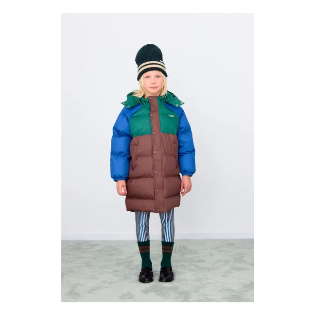 Parka de bloques de color | Marrón