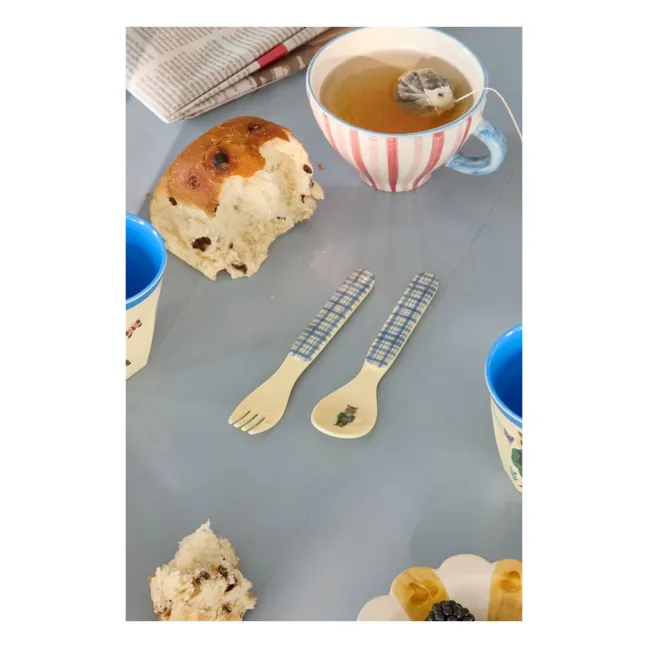 Cubiertos melanina - Rice x Nathalie Lété | Azul