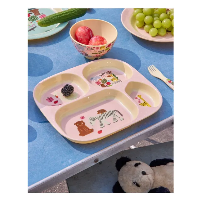 Contenitore per il pranzo in melamina Fun Fair | Rosa
