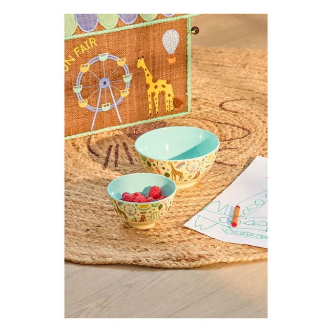 Fun Fair melamine bowl | Blue