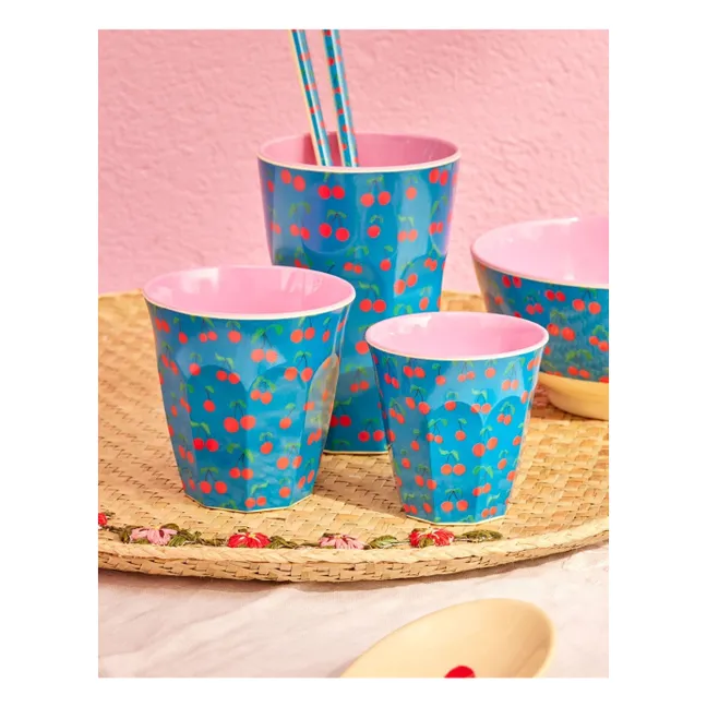 Gobelet Cerises | Bleu roi