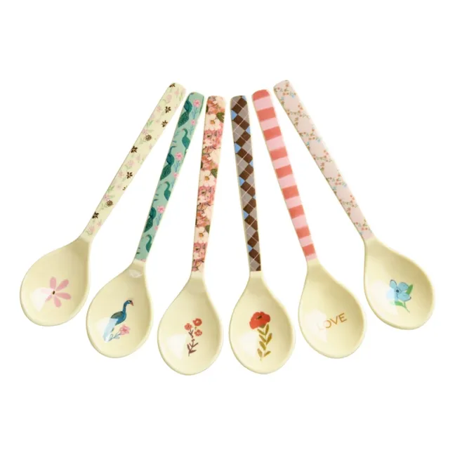 Cuillères à café Cœurs - Set de 6