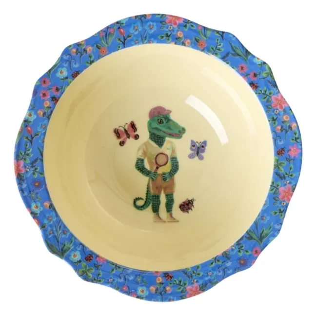 Bol en mélamine Vintage - Rice x Nathalie Lété | Bleu