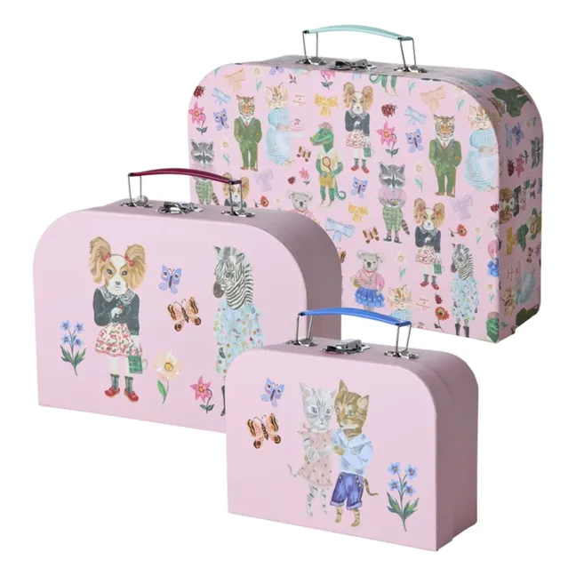 Valises de rangement - Rice x Nathalie Lété | Rose