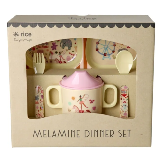 Fun Fair melamine lunch box | Pink