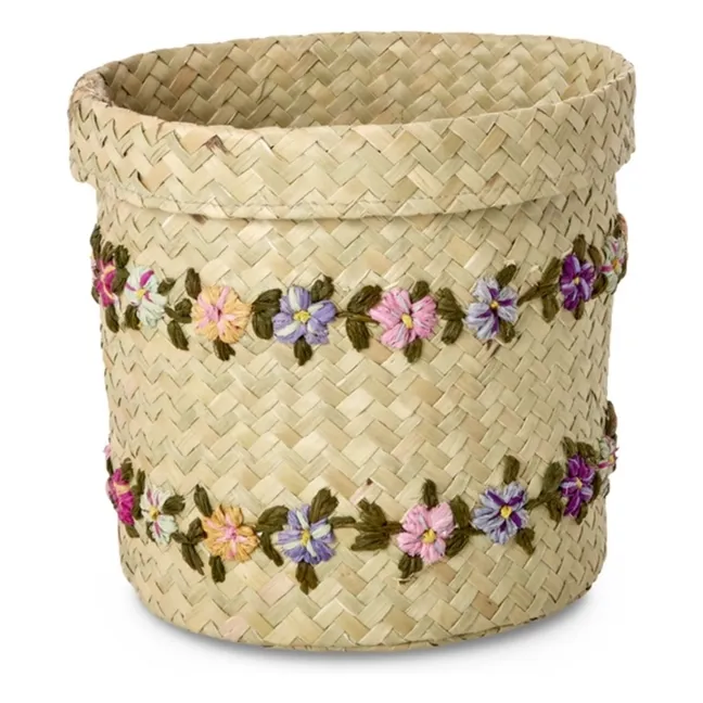 Cestino in rafia Fiori