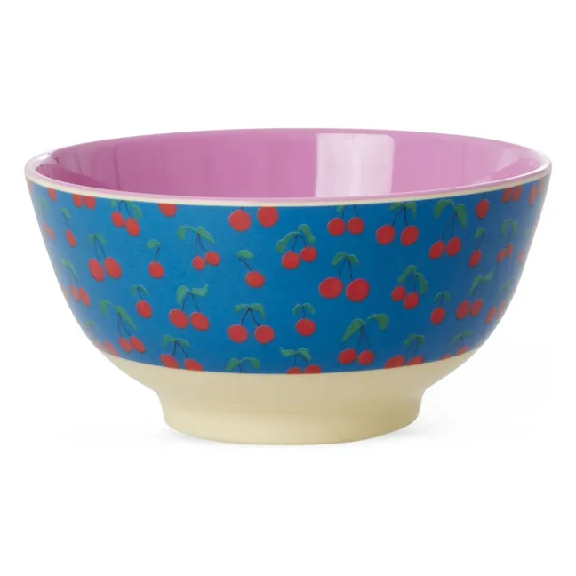 Bol en mélamine Cerise | Bleu roi