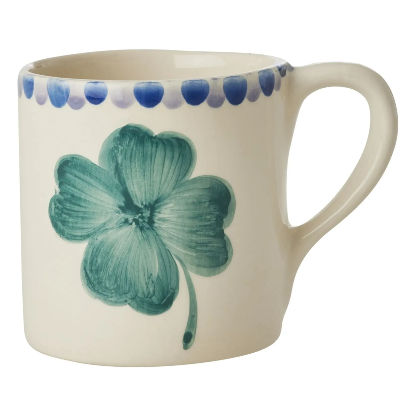 Rice Women's Cream Ceramic Mug Shamrock