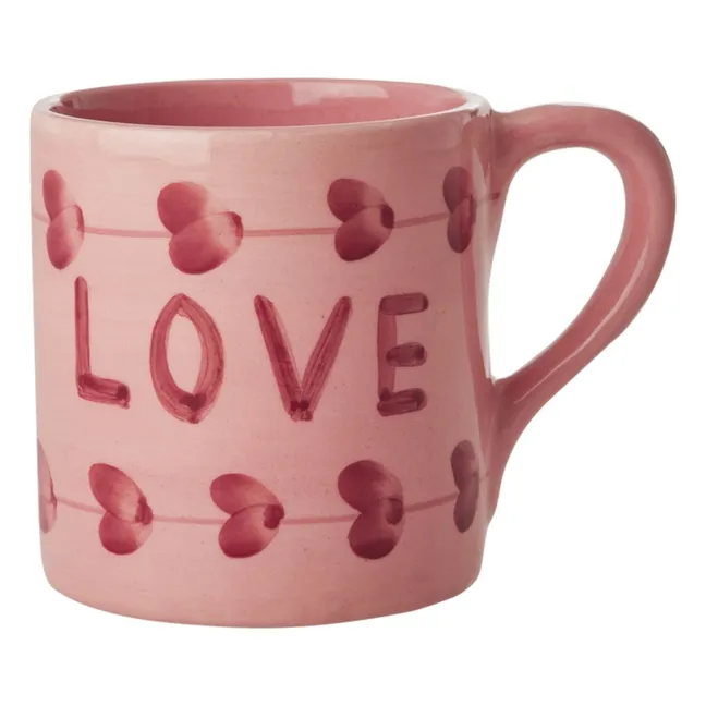 Taza de cerámica Love | Rosa