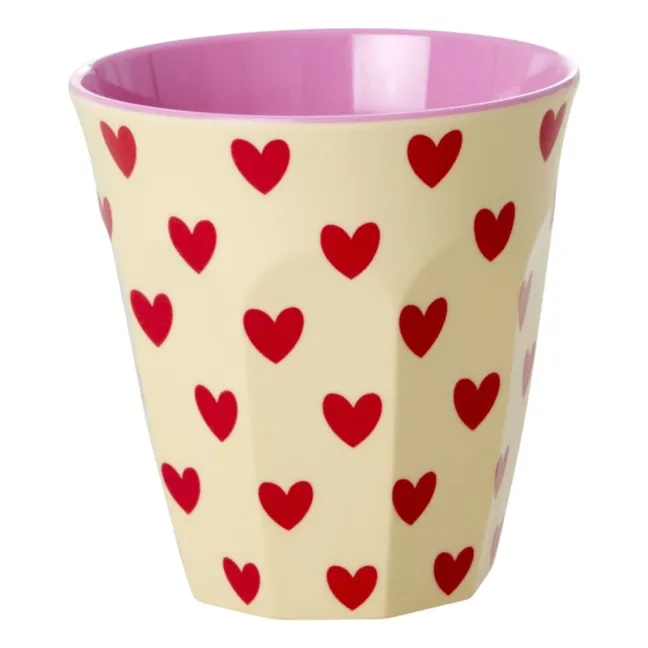 Vaso Corazón | Crema