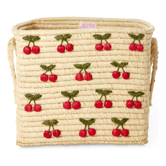 Cestino in rafia Cerises
