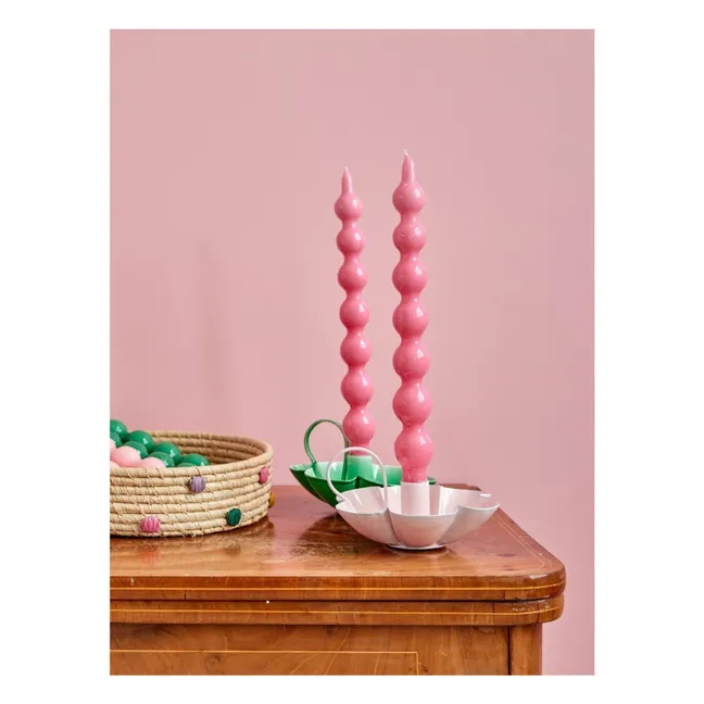 Candele - Set di 2 | Fuscia