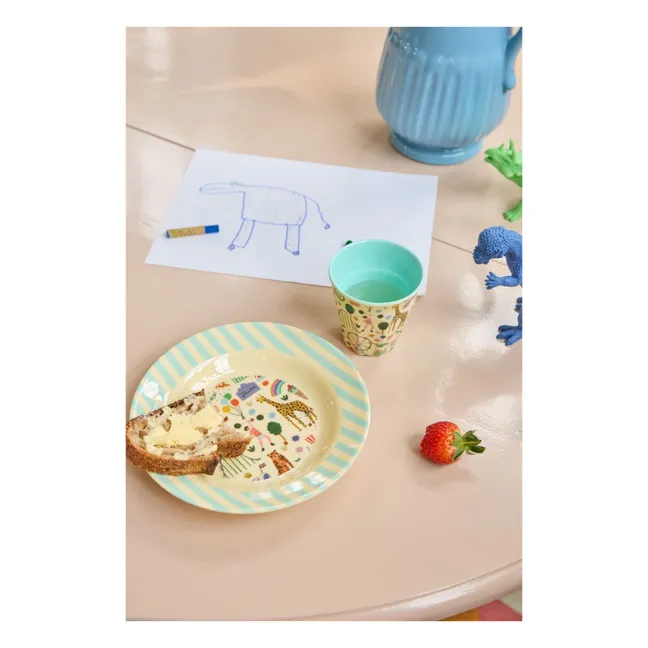 Assiette creuse en mélamine Fun Fair | Bleu