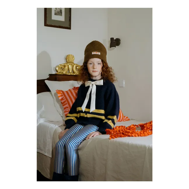 Legging Brillant Rayé | Bleu