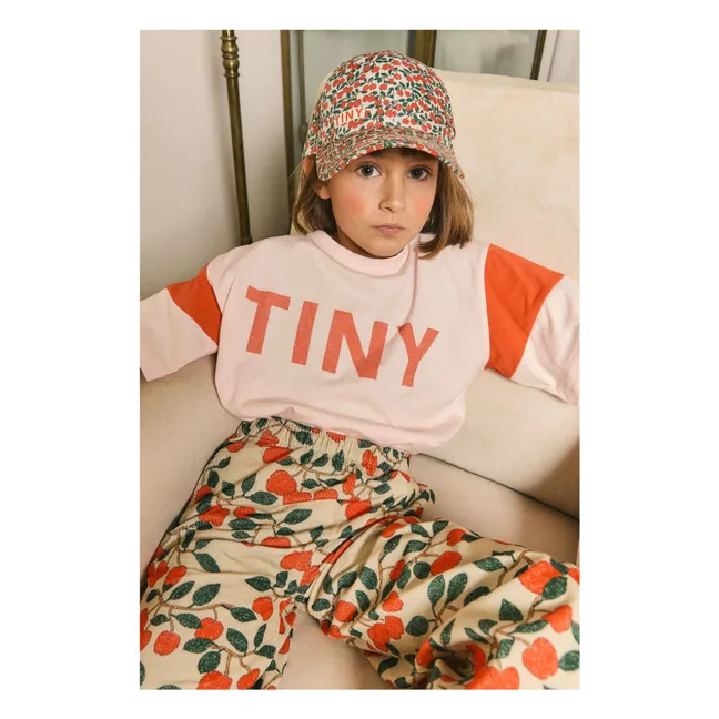 T-shirt Colorblock Coton Bio | Rose pâle