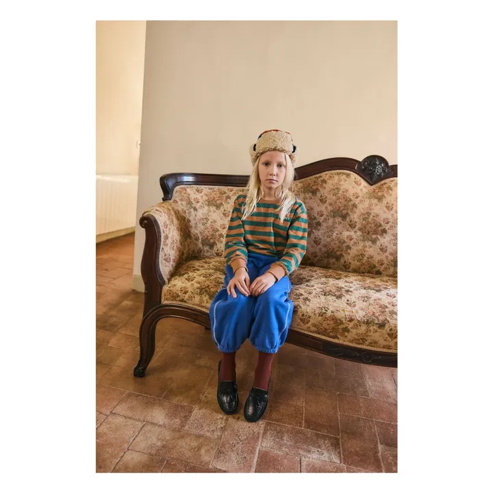 Jogger Contrasté Tiny Coton Bio | Bleu- Image produit n°4