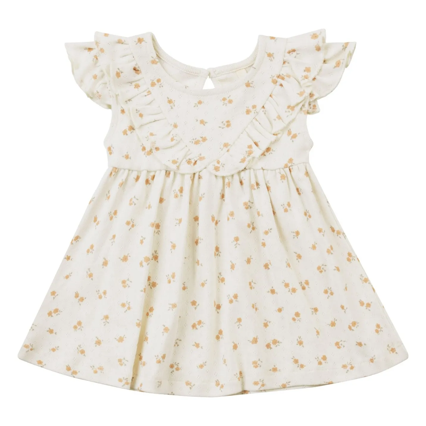 Quincy Mae - Ensemble Robe et Bloomer Fleuri Pointelle (Quincy Mae) - Image 1