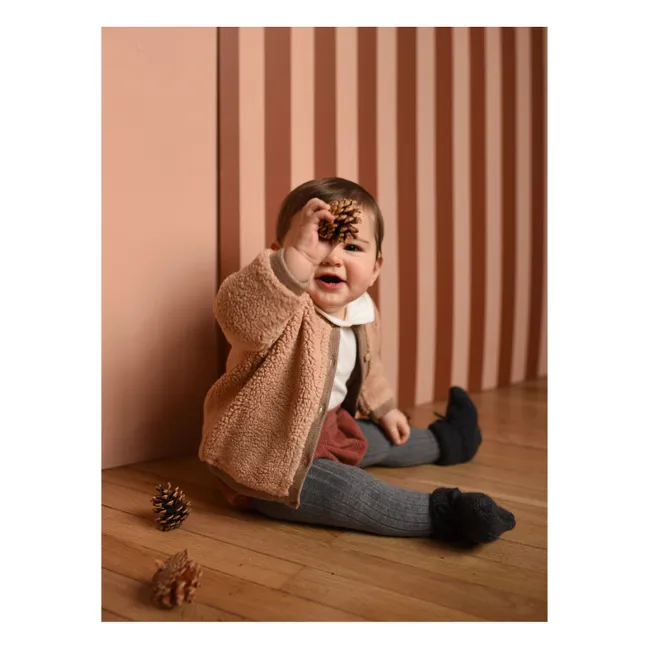 Cardigan Réversible Victoire Sherpa | Beige