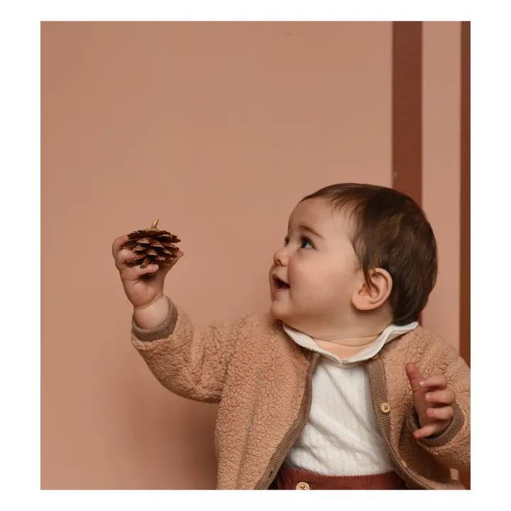 Cardigan Réversible Victoire Sherpa | Beige- Image produit n°3