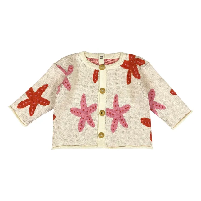 Cardigan Starfish Dance Coton Bio | Ecru