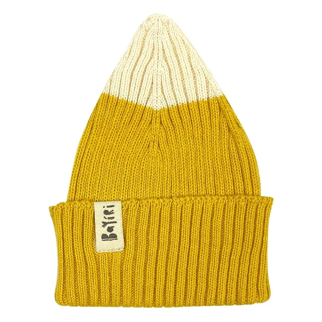 Bonnet Sierra Nevada Coton Bio | Jaune moutarde