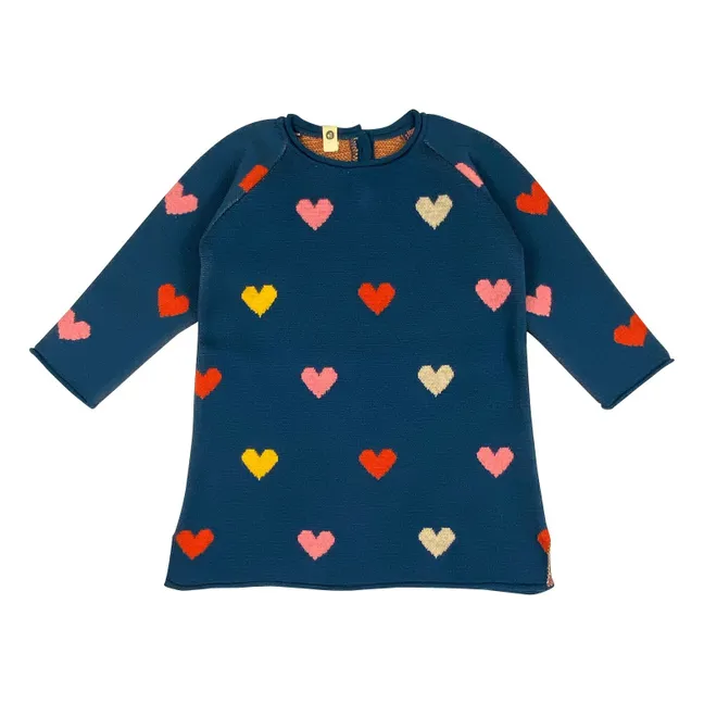 Kleid Lovely Rainbow Bio-Baumwolle | Navy