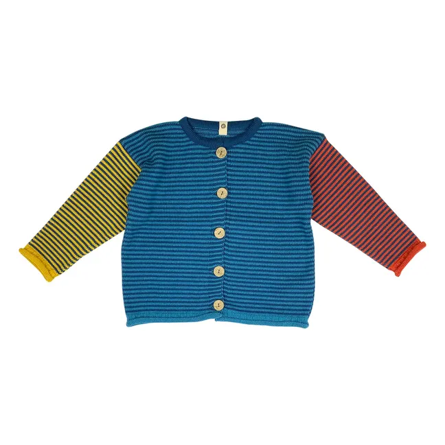Cardigan Snail Coton Bio | Bleu
