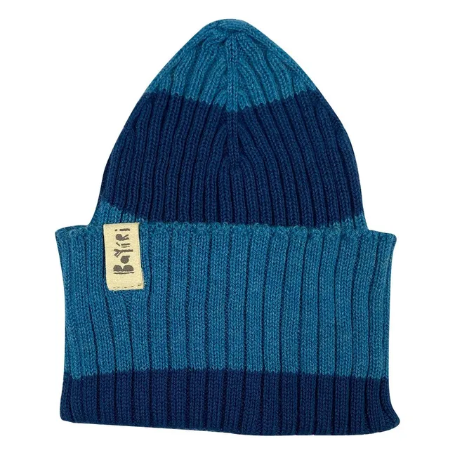 Bonnet Whale Watcher Coton Bio | Bleu