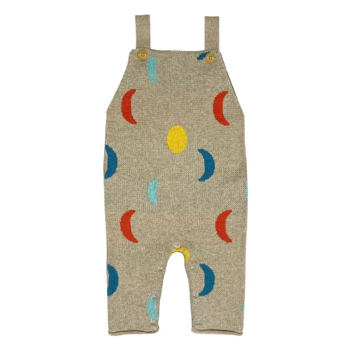 Peto de algodón orgánico Moon Phases | Beige chiné- Imagen del producto n°0