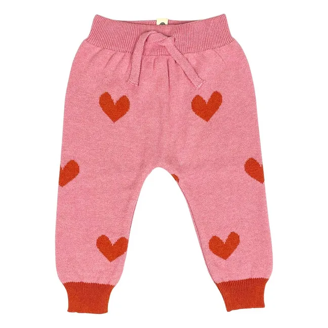 Lovely organic cotton joggers | Pink