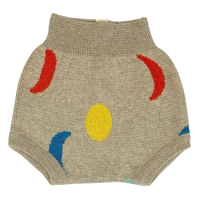 Bloomer Fases de la Luna Algodón Ecológico | Beige chiné