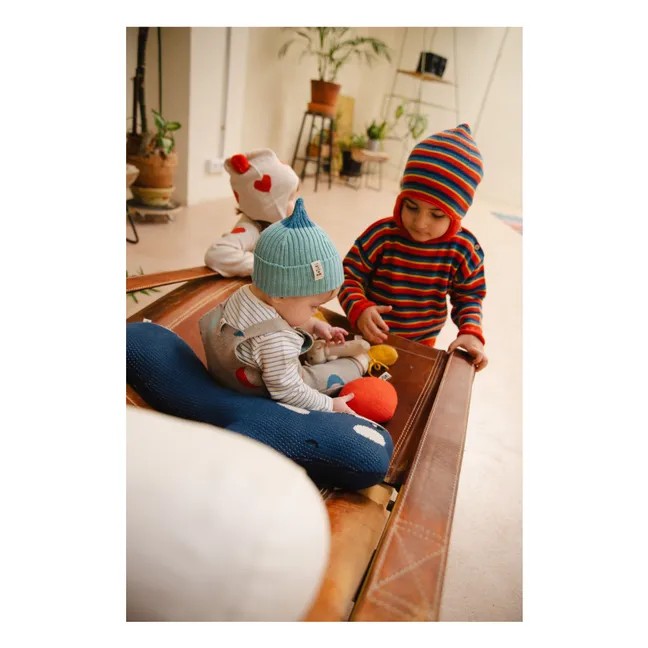 Sierra Nevada organic cotton hat | Turquoise