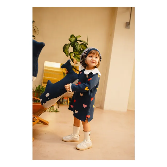 Kleid Lovely Rainbow Bio-Baumwolle | Navy