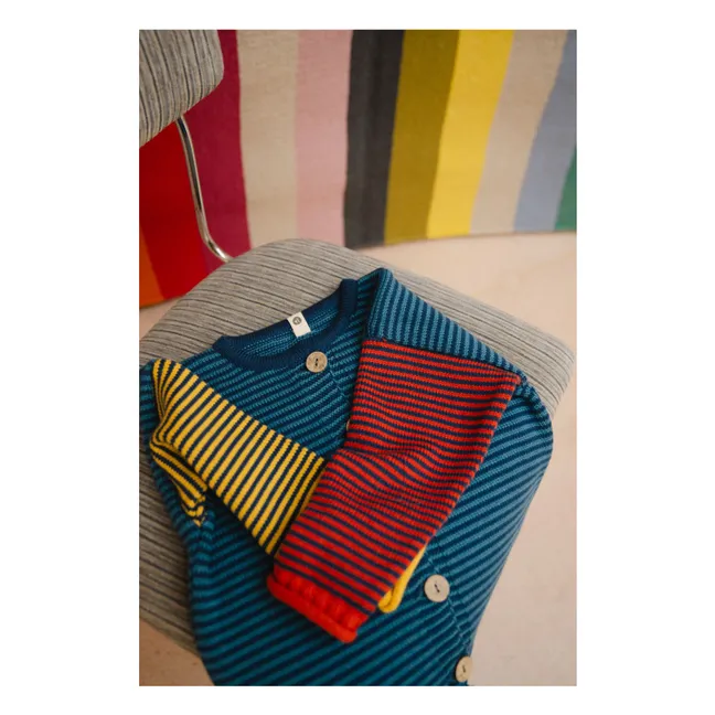 Cardigan Snail Coton Bio | Bleu