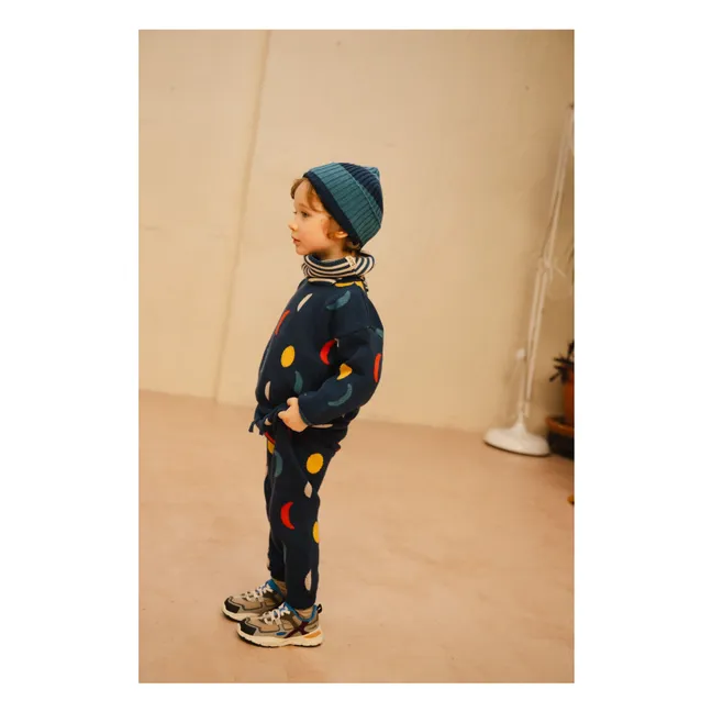 Whale Watcher organic cotton hat | Blue