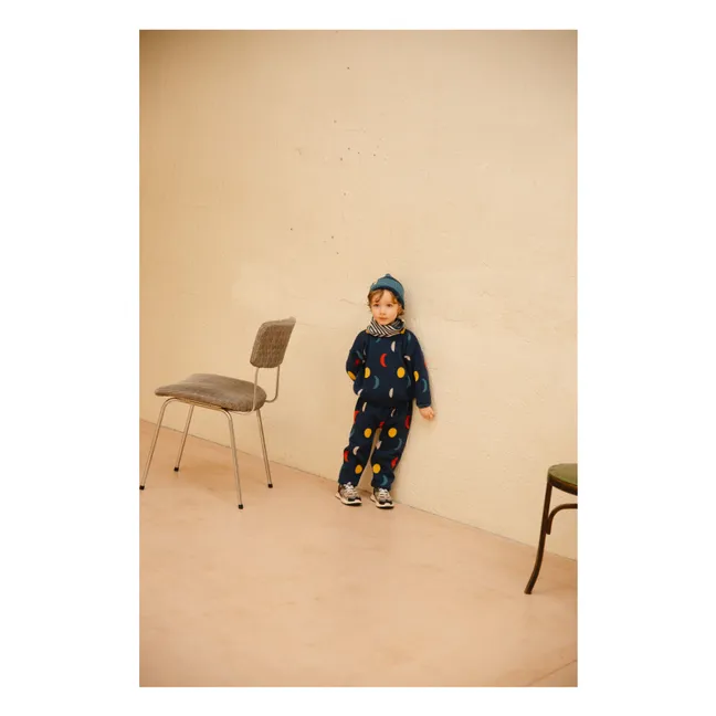 Bonnet Whale Watcher Coton Bio | Bleu