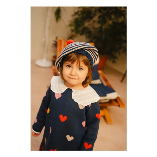 Béret Snail Coton Bio | Bleu marine