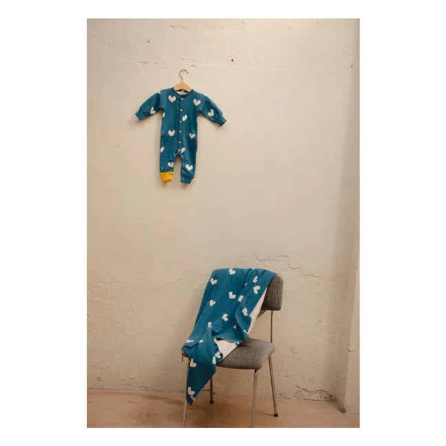 Lovely Organic Cotton Blanket | Blue