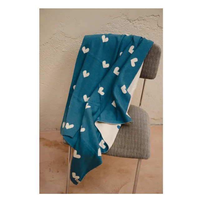 Lovely Organic Cotton Blanket | Blue