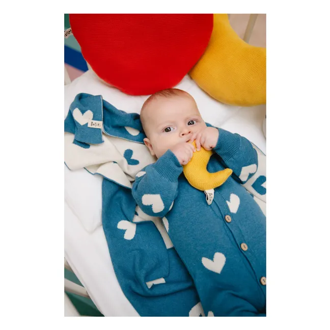 Lovely Organic Cotton Blanket | Blue