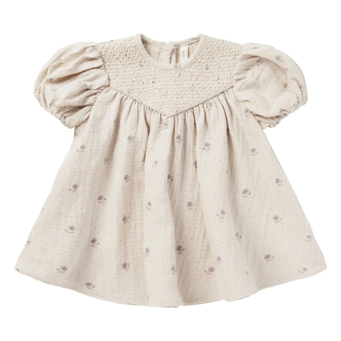 Quincy Mae Beige Carina Dress And Bloomer