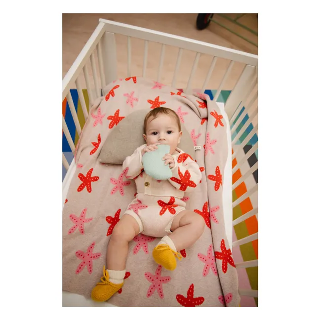 Starfish Dance Organic Cotton Blanket | Beige