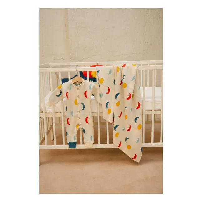 Combinaison Moon Phases Coton Bio | Ecru