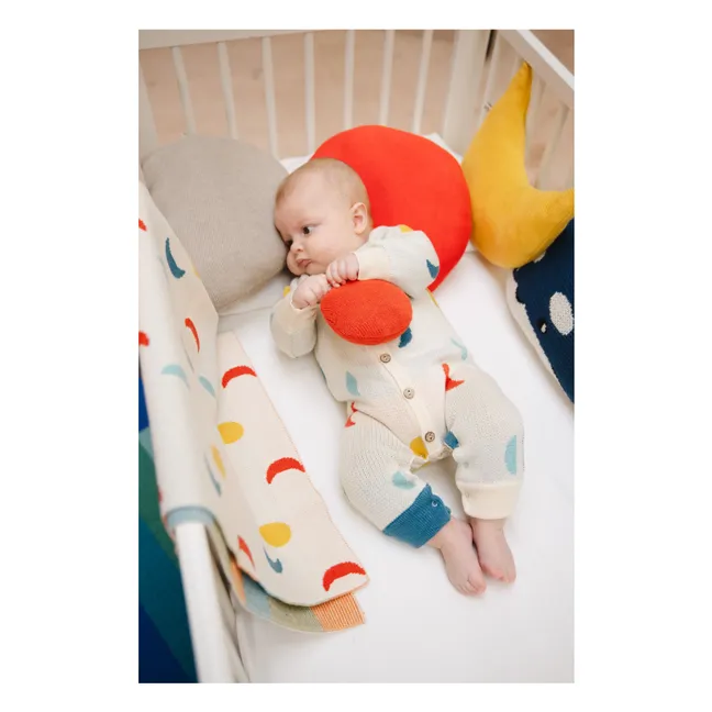 Moon Phases organic cotton jumpsuit | Ecru