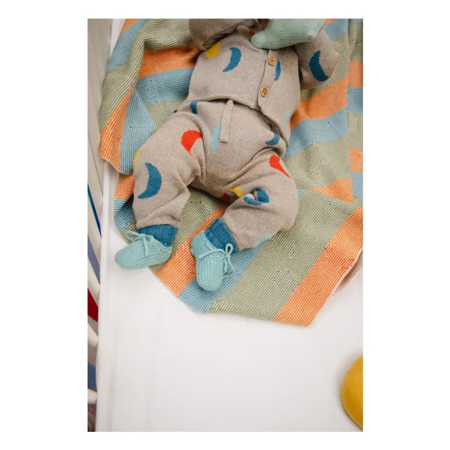 Moon Phases organic cotton jogger | Heather beige