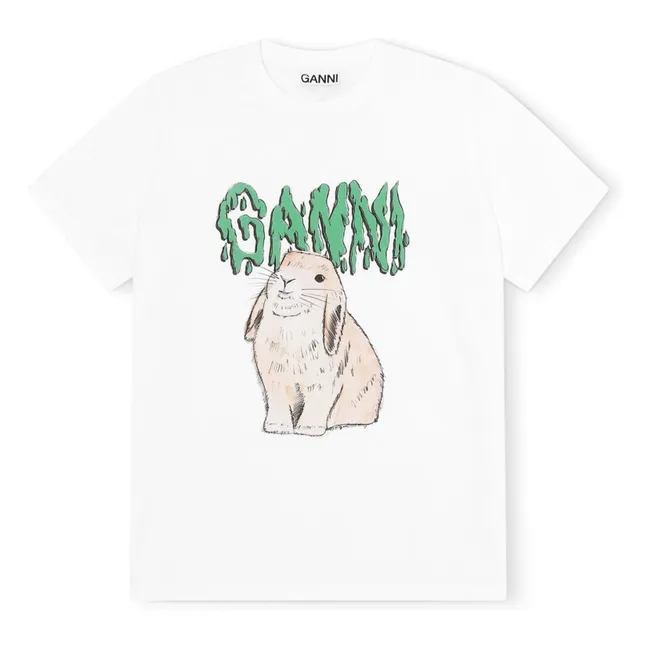 Camiseta de algodón ecológico Bunny | Blanco