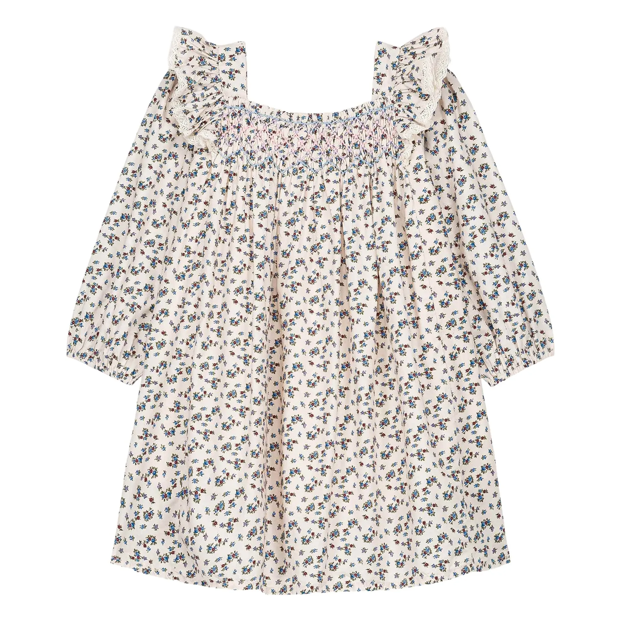 Louise Misha Cream Martina Organic Cotton Dress