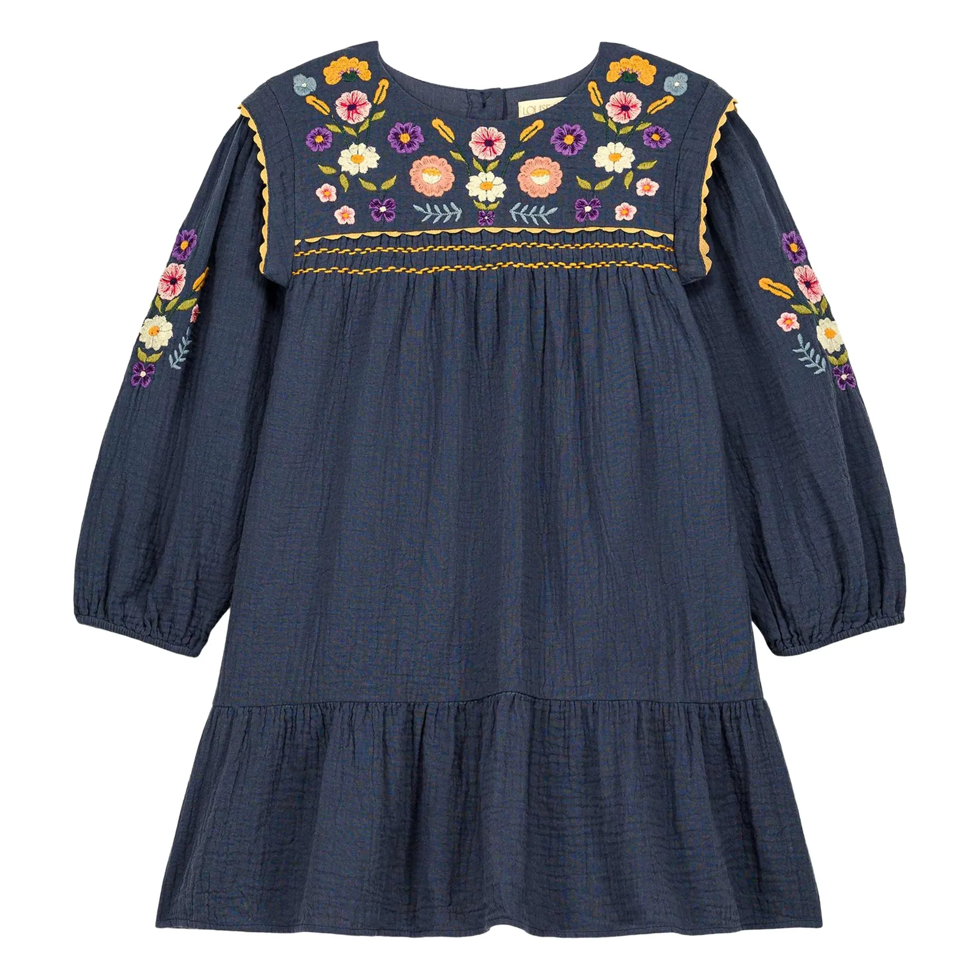 Louise Misha Midnight Blue Isatys Organic Cotton Dress